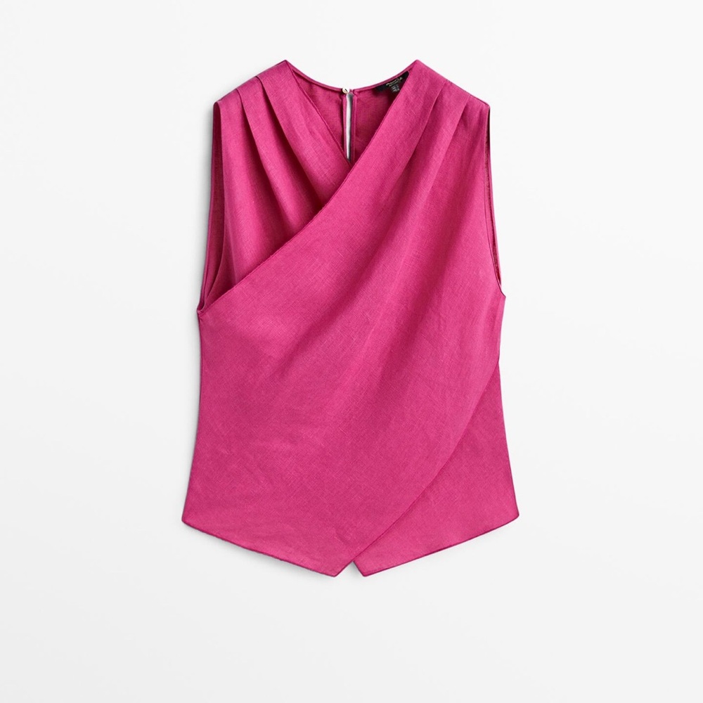 Massimo Dutti Pink Sleeveless Top